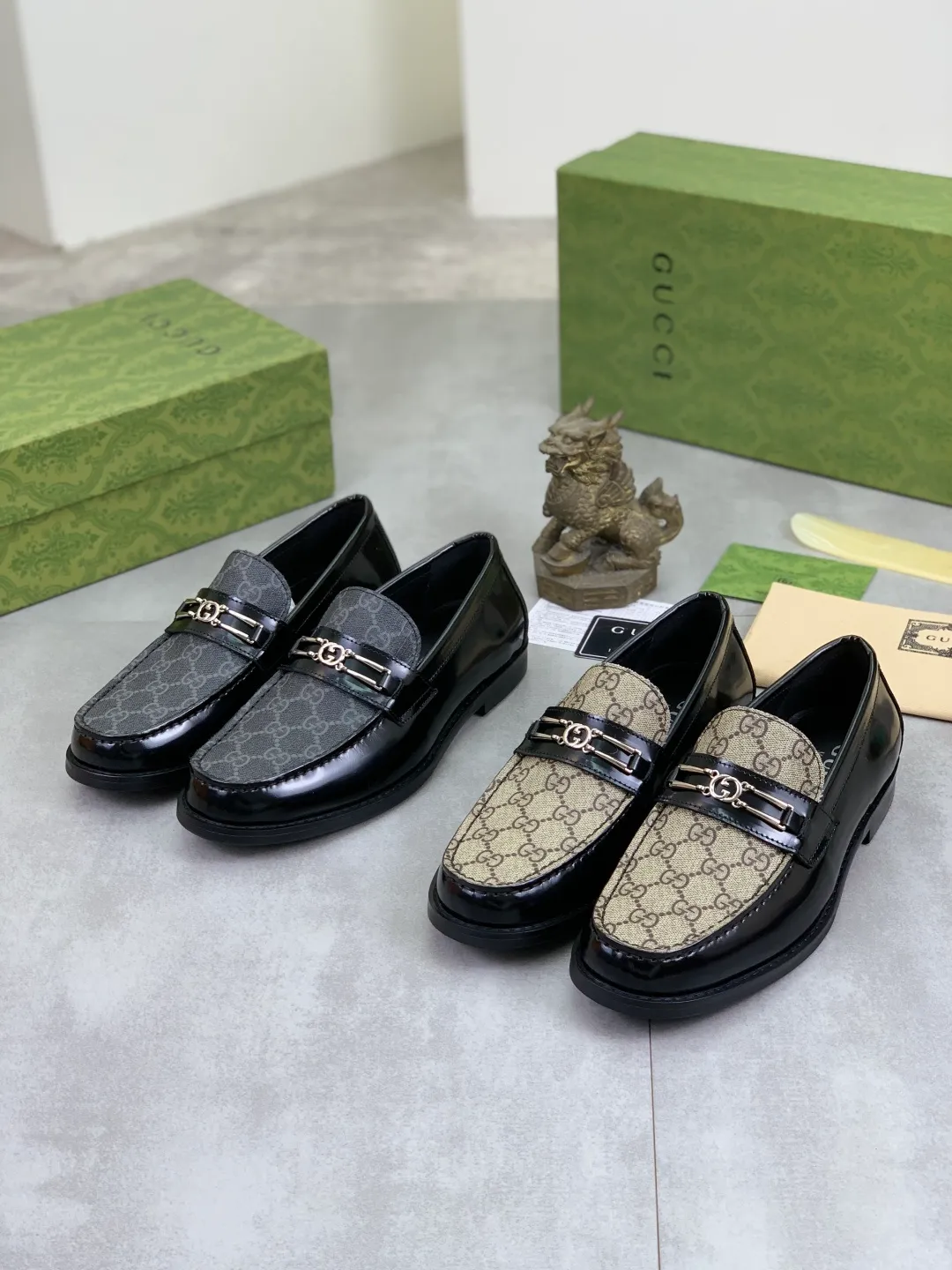 Men's men's shoes 💰P480 [New style] Water-dyed cowhide 💰💎💎💎 [Gucci] GUCCI high-end men's formal business leather shoes, original order 1:1 authentic goods! Original imported high-end open-edge beaded calfskin, original metal buckle, imported first-layer cowhide lining for feet, original outsole, men's shoe size: 38-45, 2️⃣ colors available